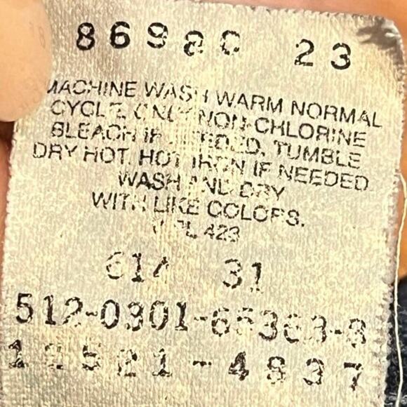 Vintage Levi’s 512 Women’s Size 12 Petite M Relaxed Fit Tapered Leg Y2K 90s USA - Picture 6 of 9